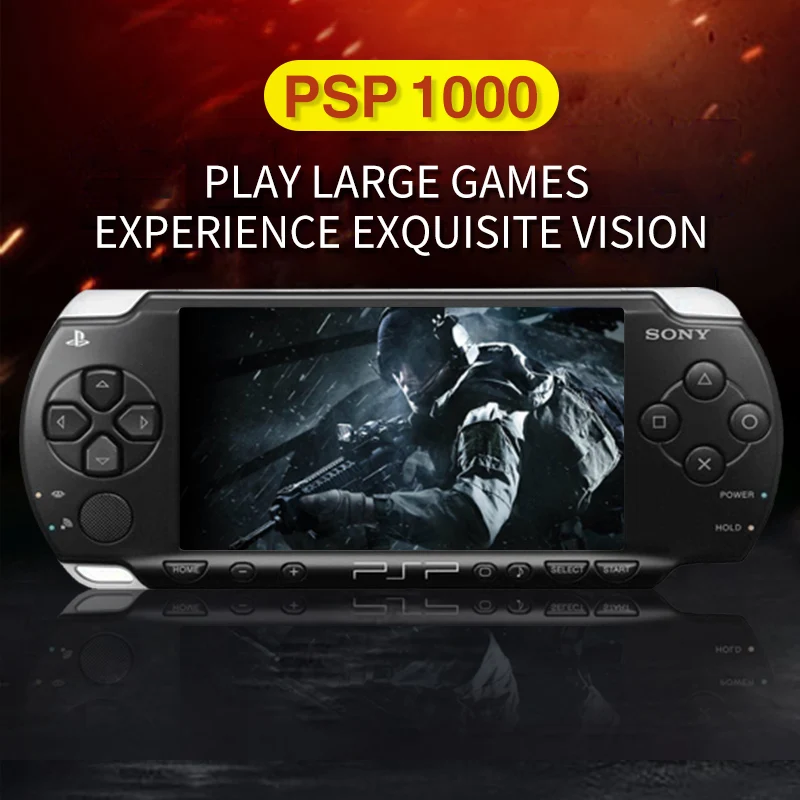 Original PSP refurbished PSP for Sony PSP 1000 PSP-1000 game console 16 32GB 64GB 128GB memory card black handheld game console
