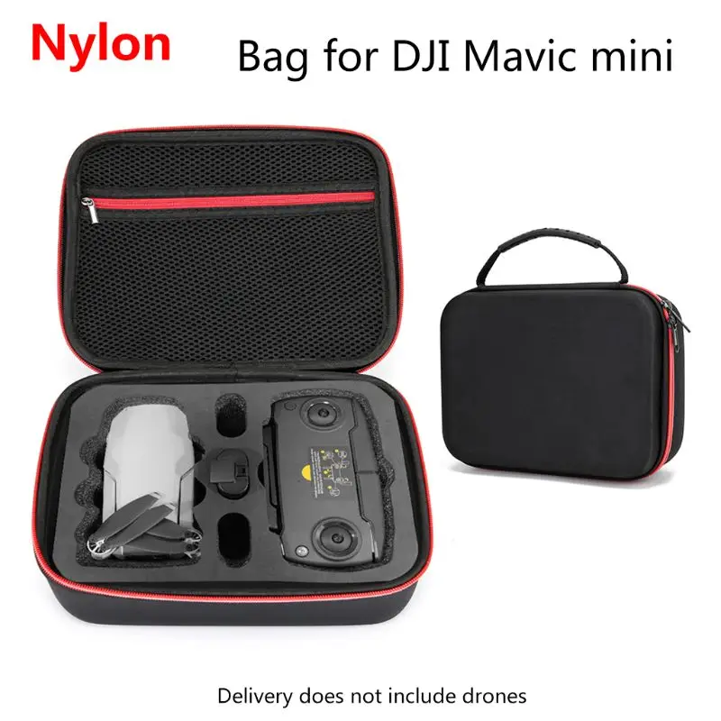 Buy CTQ Nylon/PU Leather Storage Box Carrying Case Handbag for DJI Mavic Mini Handheld Gimbal Stabilizer Drone Accessories 