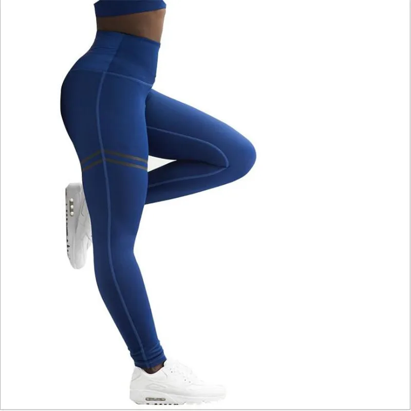 Sexy High Waist Fashion Push Up Leggings Polyester Fitness Leggins Workout Legging Women Casual Elastic Breathable Sportswear