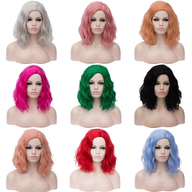 mulheres, resistente ao calor, cabelo natural, rosa, verde, preto, branco