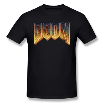 

one yona 100% Pure Cotton Male Doom T Shirt Cool Game For Man Fashion T-Shirts Wholesale