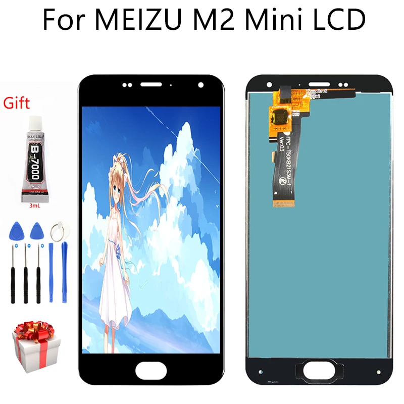 Оригинальный ЖК дисплей 5 0 дюйма для MEIZU M2 mini с сенсорным экраном качество AAA 100%