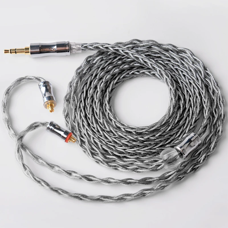 NICEHCK DarkJade 8 Strand Graphene Silver Plated