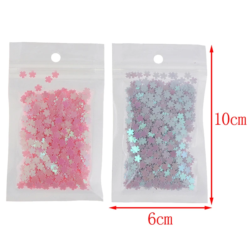 

1 bag Ultra-thin Cherry Blossom Slices Filler Iridescent Sakura Cherry Blossom Glitter Resin Supplies Nail Art Decoden DIY Slime