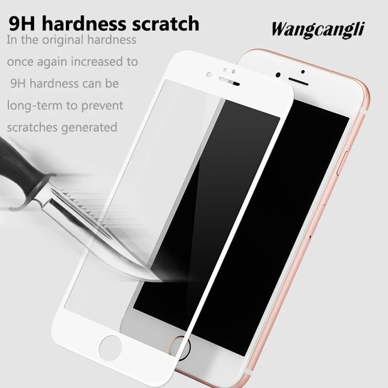 2 шт./компл. 5D стеклянная Защитная пленка для iPhone6 6Plus HD защитная пленка для экрана Прозрачная Жесткая стеклянная пленка полноэкранное закаленное стекло