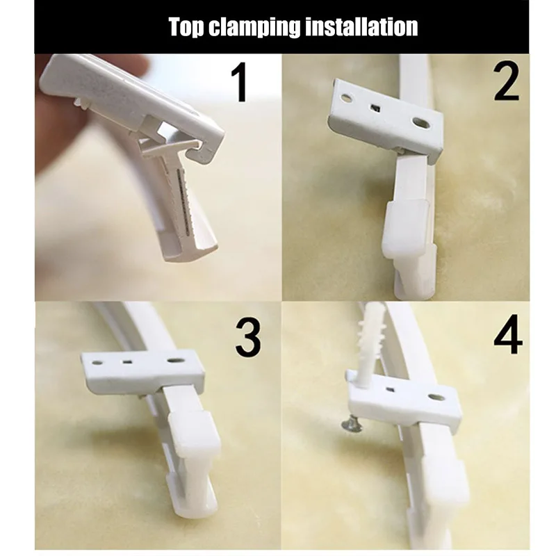 3M Curved Curtain Track Rail Top Clamping Flexible Ceiling Mounted