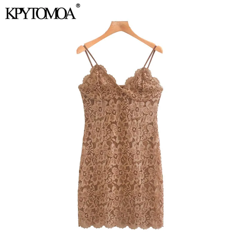 KPYTOMOA Women 2020 Sexy Fashion With Lining Lace Mini Dress Vintage Backless Thin Adjustable Straps Female Dresses Mujer KPYTOMOA Women 2020 Sexy Fashion With Lining Lace Mini Dress Vintage Backless Thin Adjustable Straps Female Dresses Mujer