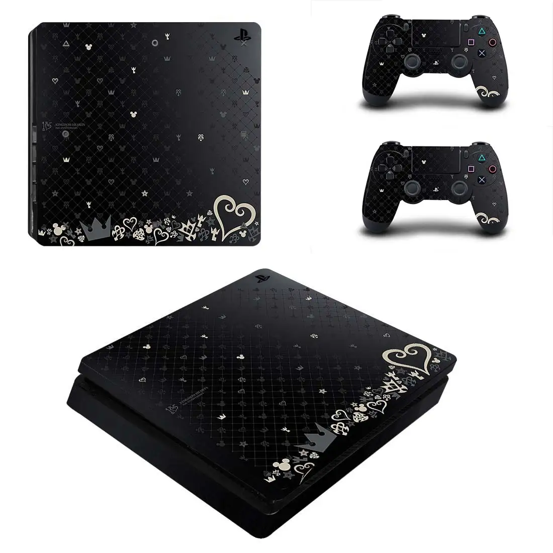 Kingdom Hearts 3 Полное покрытие PS4 тонкая наклейка s Play station 4 кожа Наклейка для playstation 4 PS4 тонкая консоль и контроллер скины