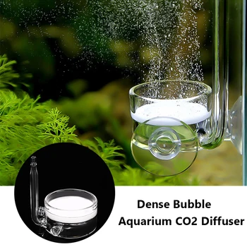 

Aquarium CO2 Diffuser CO2 Atomizer Fish Tank Glass Aquatic Refiner Dense Bubble Water Plants Tank Atomizer with Suction Cup