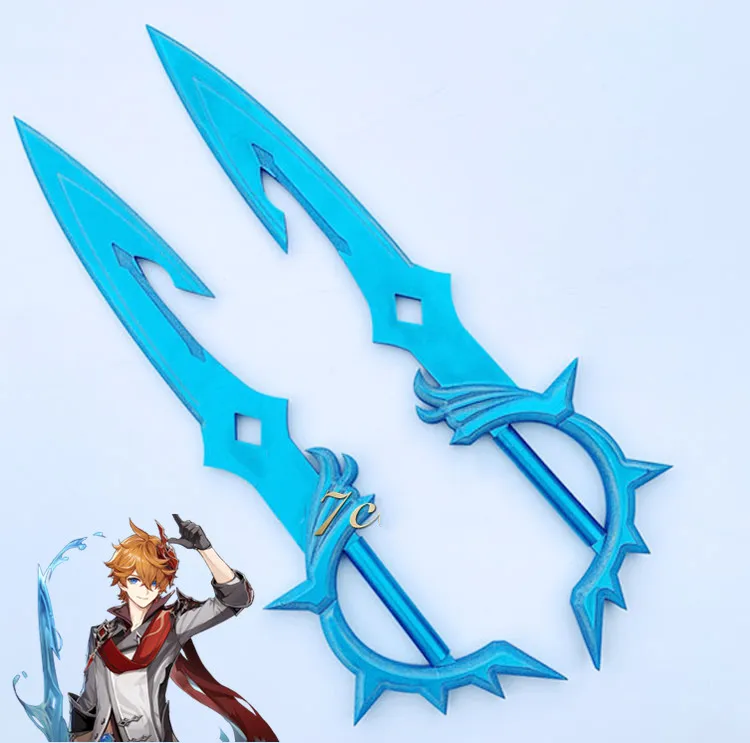 Game Genshin Impact Tartaglia Cosplay Sword Spear Pvc Prop Ajax Cosplay Weapon Props For Party Halloween Christmas Accessories Costume Props Aliexpress