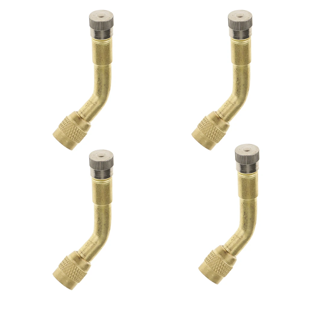 Tyre Valve Extension 135 Degree Angle Adaptor Motorcycle Tyre Wheel Stem x4