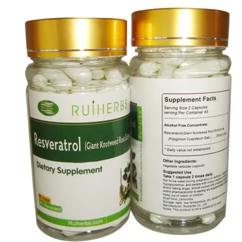 

1Bottles/ 90Counts,High Potency RESVERATROL Capsule Anti Aging Antioxidant,
