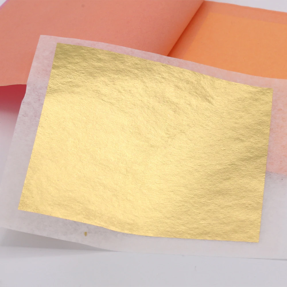 50Pcs Gilding Leaves Sheets Foil Papers Gold/Silver/Copper Leaf Sheets  Tissue Paper Gliding Sheet Gold Foil Decorative Sticker - AliExpress