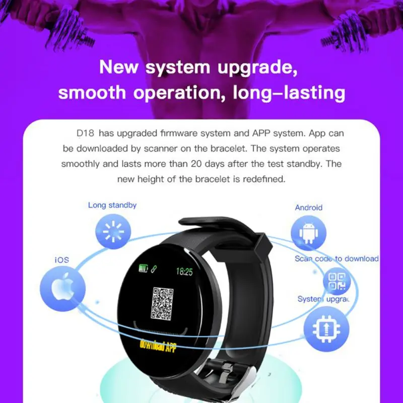 Круглые Смарт-часы с Bluetooth, карта памяти 3
