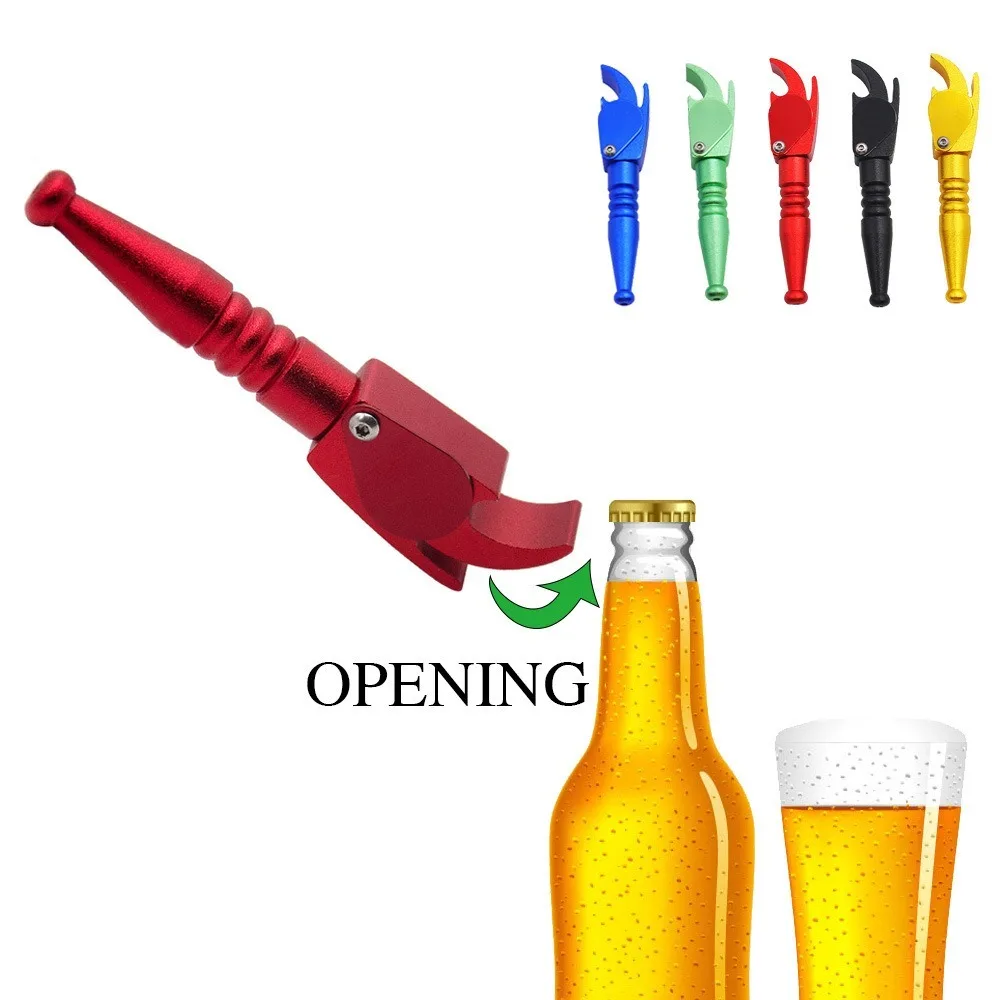 Bottle Opener Metal Smoking Pipe Tobacco Pipe mini Smoking Accessories Aluminium Alloy Cigarette Holder Men's Gift