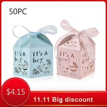 

50PCS Baby Shower Party Candy Box Wedding Home Decoration Gift Box