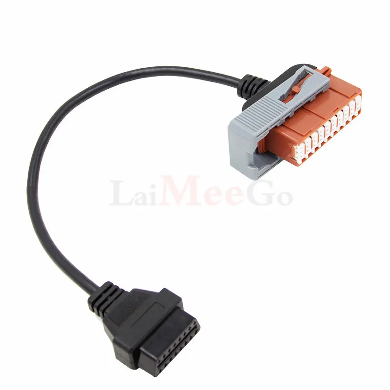 Lexia3 30 Pin Cable for Citroen Diagnostic Tool Square Interface for PSA 30pin cable 30 pin to OBD2 cable For CitroenPeugeot (5)