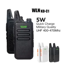 

2PCS WLN KD-C1 Walkie Talkie UHF 400-470 MHz 5W Power 16 Channel Kaili MINI handheld Transceiver C1 Two Way Radio