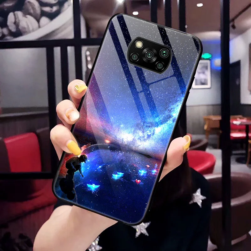 Luxury Tempered Glass Hard Back Cover for Samsung Galaxy - Premium Phone Case Shell