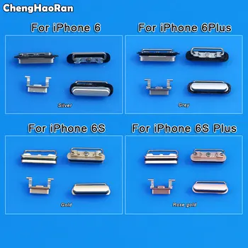 

ChengHanRan Full Set Switch Power Volume Mute Button Key Side Button Repair parts Replacement For iPhone 6 6 Plus 6S 6S Plus