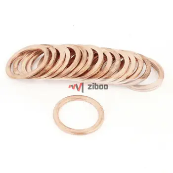 

20Pcs 27 x 35 x2mm Copper Flat Washer Gaskets Seal Ring Fasteners for Industry