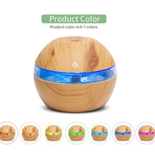 USB 003 Electric Ultrasonic Air Humidifier Aroma Diffuser Essential Oil Aromatherapy 7 Color LED Cool Mist Maker for Office Home