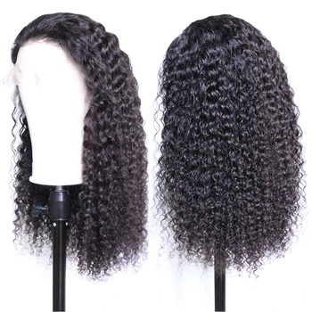 

Curly Lace Front Human Hair Wigs For Women Brazilian Remy Curly Lace Wig 200% 250% Density Pre Plucked With Baby Hair