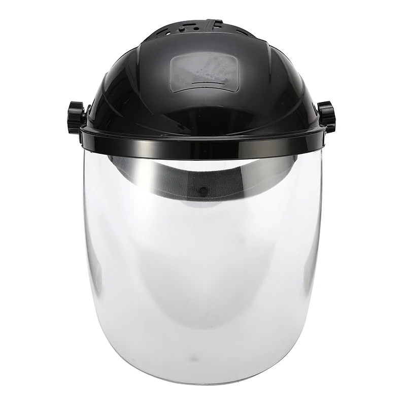 Tanie Anti shock kask spawalniczy osłona twarzy maska lutownicza przezroczysty obiektyw twarz oko ochrona tarcza anty uv Anti shock maska bezpieczeństwa