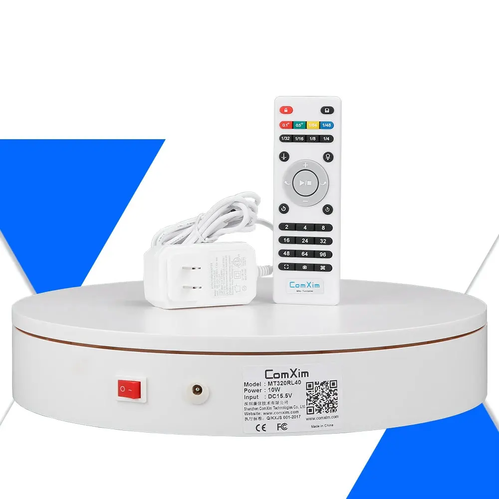 32cm Remote Control 8-20 Seconds Speed 360D Rotation Electric Rotating Turntable 3D Scanning Photography Display Stand (1)