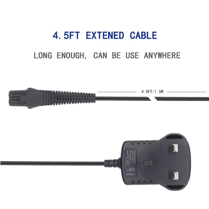 12 В зарядка для источника питания шнур электробритва зарядное устройство для бритвы Замена для Braun триммер для бороды серии Z20 Z30 Z4 модели