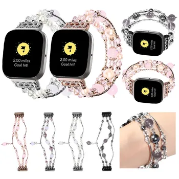 

Women Wristband Replacement Deluxe Agate Strap For Fitbit Versa 2 Smart Watch Strap smart Accessories wristband