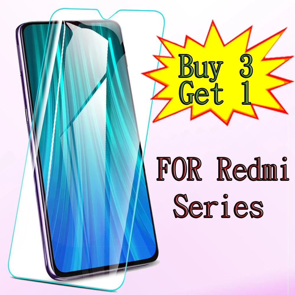 Закаленное стекло для Xiaomi Redmi Series защита экрана 6 6A 6Pro 7 7A 8 8A K20 30 note pro передняя