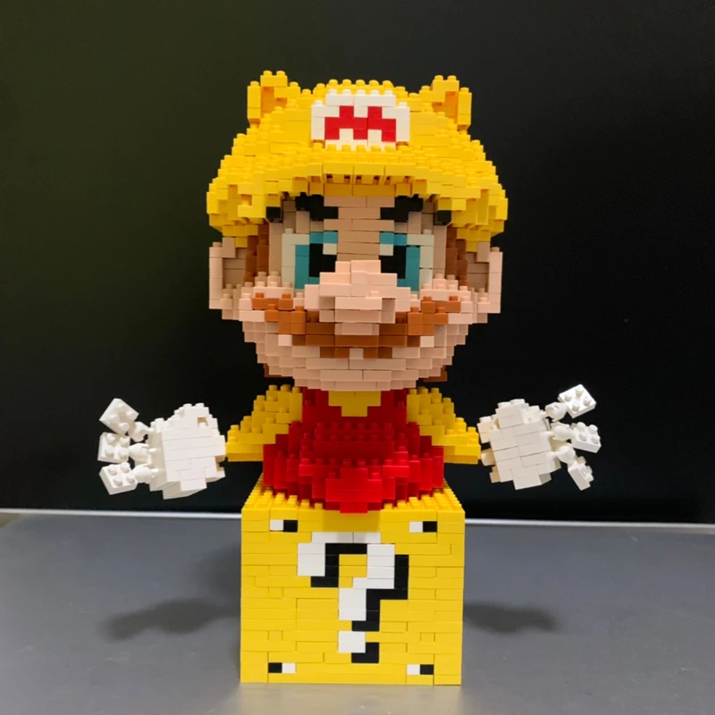 CKL Видео Игра Супер Марио Золотой водопровод фигурка 3D модель DIY Мини