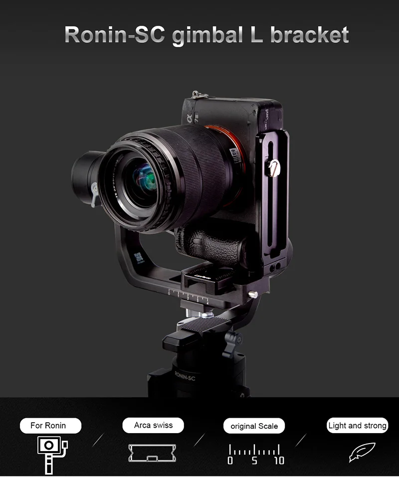 Arca Swiss para DSLR, Tiro Vertical de DJI Gimbal Acessórios