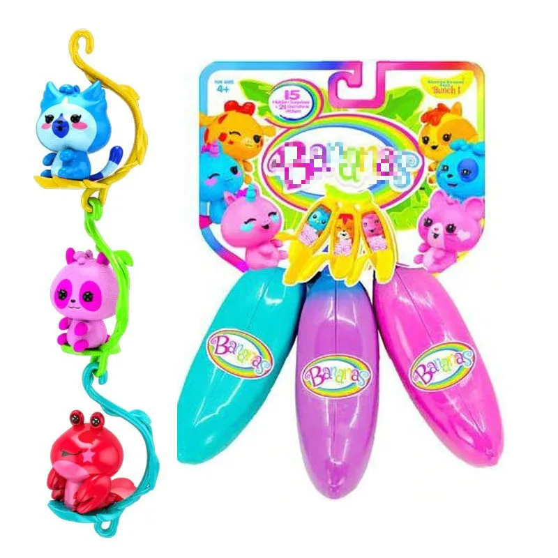 

Peeled bananas and funny toys