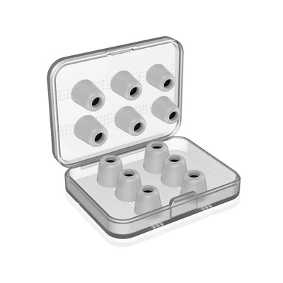 Memory Foam Gray Наконечники для наушников New Bee Premium, накладные вкладыши, блокирующие Окружающий шум, с эффектом памяти, внутренние 4,9 мм для 5-7 мм, наушники-вкладыши - Цвет: Memory Foam Gray