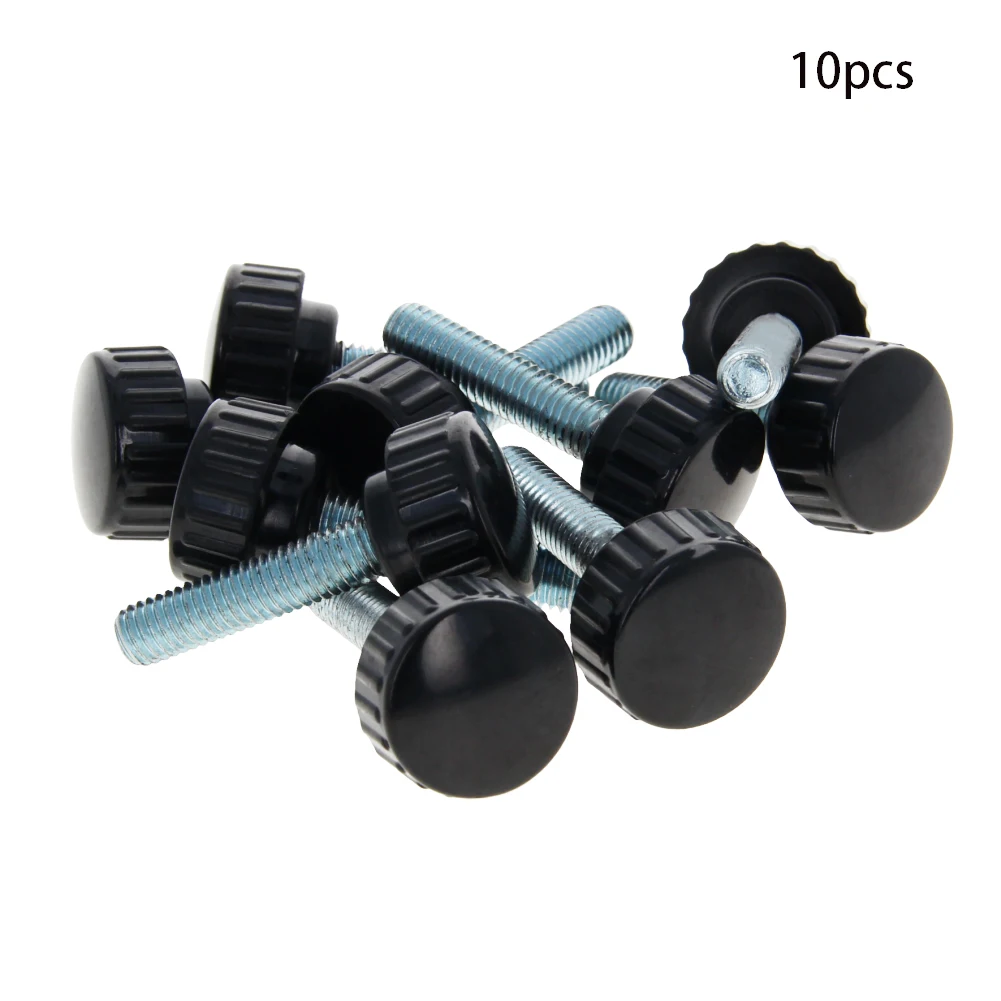 Высокое качество 1 ~ 10 шт Зажимная ручка M8 25 мм черная диаметр углеродистая сталь
