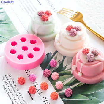 

Raspberry Cartoon Mold Handmade Soap Silicone Mold DIY Chocolate Biscuit Mold Cookie Stencil Cake Decor Christmas Silicone Mold