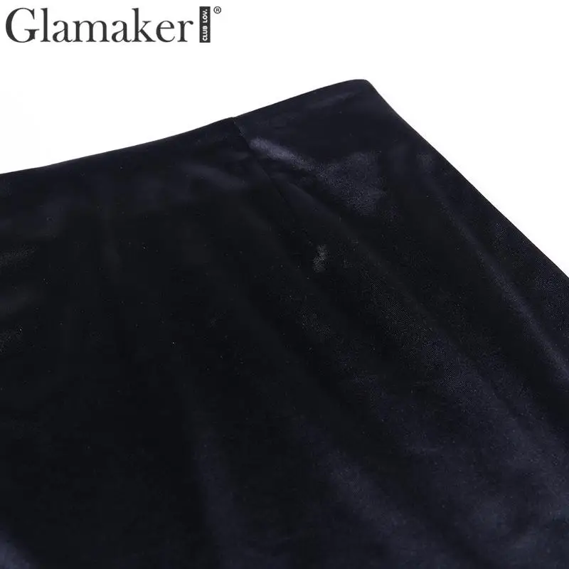 Glamaker, сексуальный костюм из двух частей, атласное платье, женское, облегающее, Мини, Клубное, черное платье, элегантные, вечерние, без рукавов, женское короткое платье