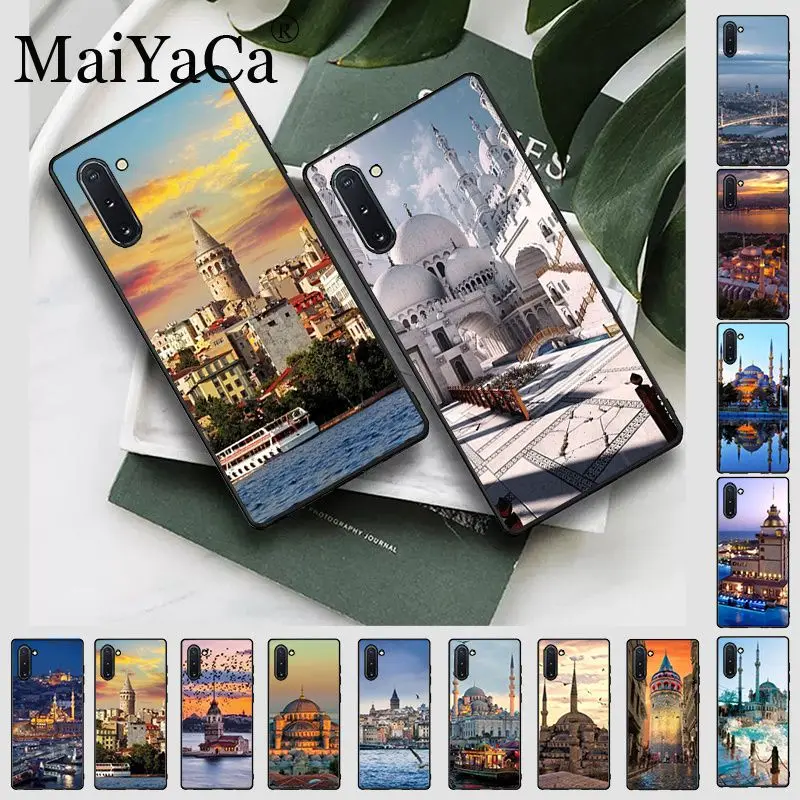 Турция Стамбул Sceneary строительный мягкий чехол для телефона Galaxy note10 note8 note9 note5 note4