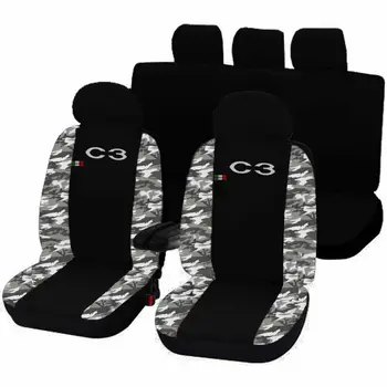 

COPRISEDILI CITROEN C3 FODERE AUTO SEDILI BICOLORE NERO - MIMETICO CHIARO