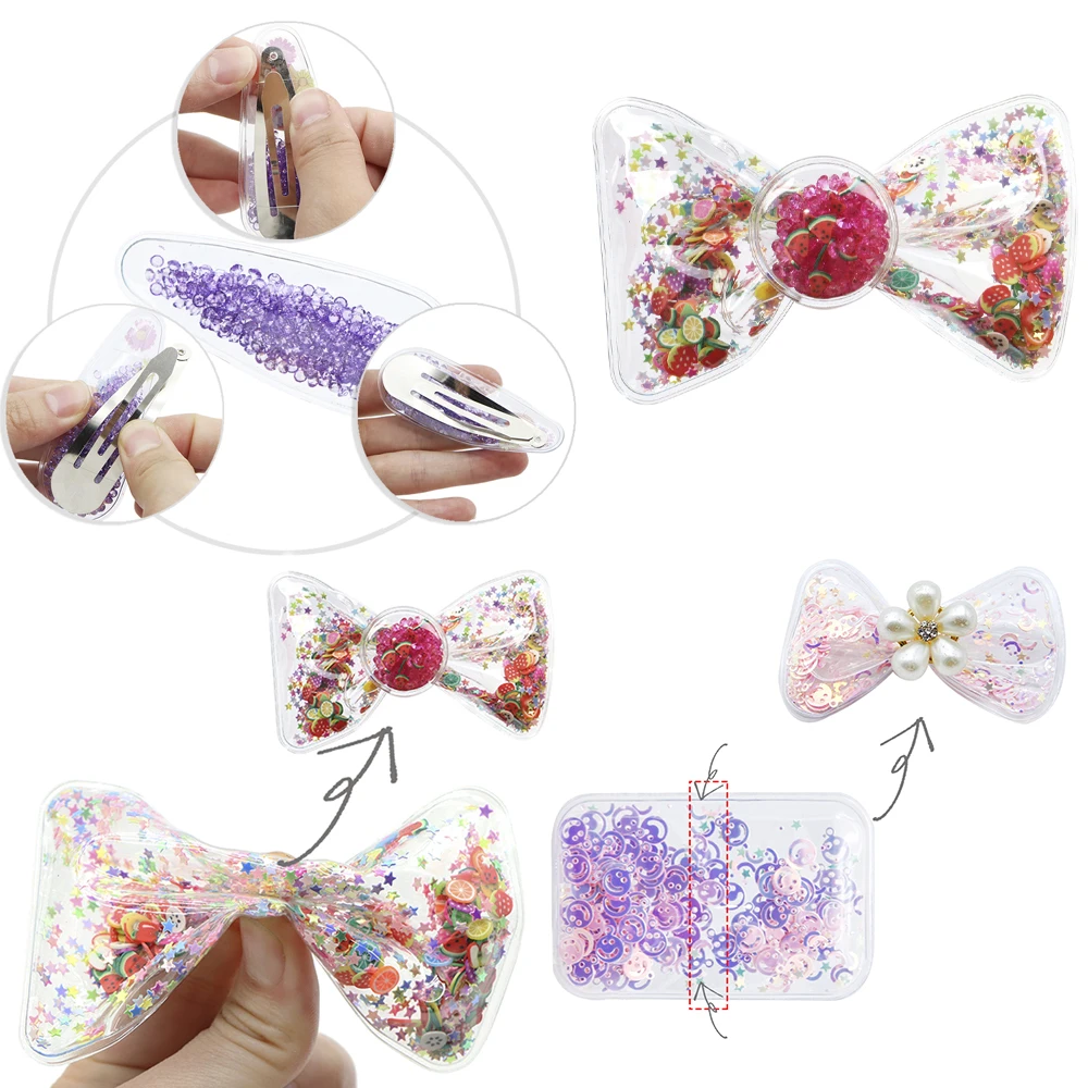 Random Sell Fruit Christmas Acrylic Shakers Quicksand 3D Resin Bead For Phone Case Decoration,DIY Hair Bow Decor,1Yc11361