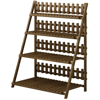 

Airs Solid Wood Quality Landing Type Room Domestic And Foreign Multi-storey Balcony A Living Room More Meat Green Carrot Rack