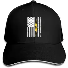 Классическая Бейсболка унисекс с флагом электрика