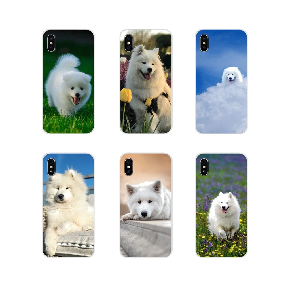 

White Samoyed dog lovely Accessories Phone Shell Covers For Huawei Mate Honor 4C 5C 5X 6X 7 7A 7C 8 9 10 8C 8X 20 Lite Pro