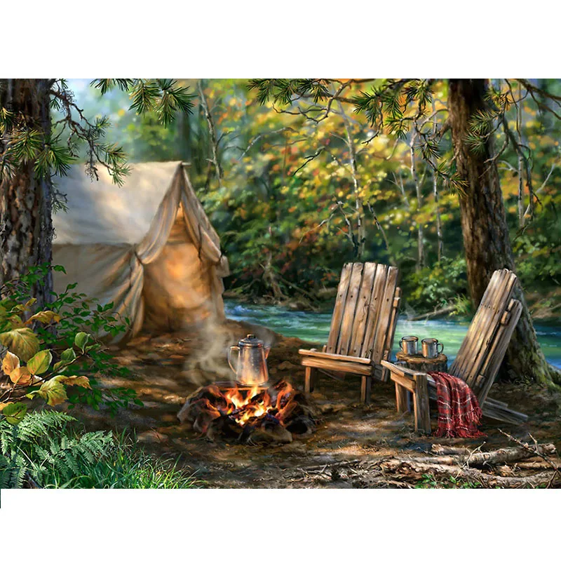 Full Square/Round Drill 5D DIY Diamond Painting &quotForest Survival&quot 3D Rhinestone Embroidery Cross Stitch Home Decor Gift | Дом и сад