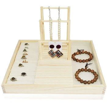 

Fashion Wooden Earring Jewelry Organizer Earring Organizer Hanging Holder Necklace Display Stand Box Holder Rack Jewelry Hanger