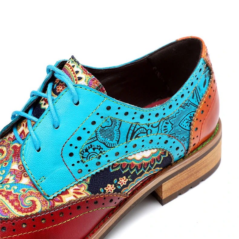 Женские полуботинки из натуральной кожи; повседневные дизайнерские винтажные женские туфли на плоской подошве в стиле ретро; женские туфли-оксфорды ручной работы; цвет синий; коллекция года; сезон весна