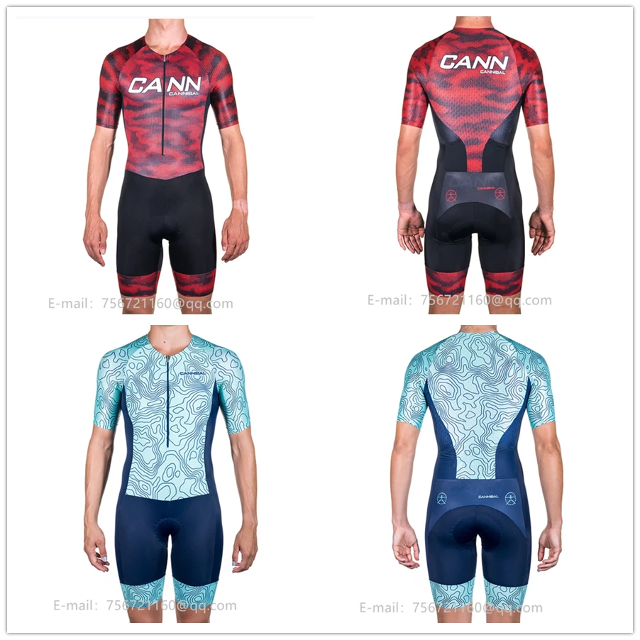 CANNIBAL pro team, летний облегающий костюм для велоспорта, мужской, ropa ciclismo, спортивный, для улицы, Железный человек, Триатлон, три части, MTB, кожаный костюм