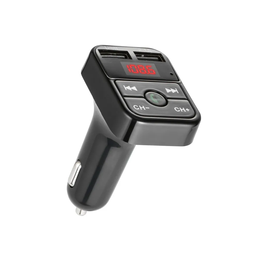 Handsfree transmisor fm bluetooth автомобильный комплект fm-радио Передатчик Автомобильный mp3 плеер USB зарядное устройство Быстрая зарядка мобильный телефон модулятор